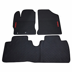 Thảm sàn, lót sàn cao su không mùi Cao cấp dành cho xe Toyota Yaris 2014-2019