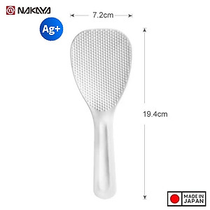 MUÔI XỚI CƠM ION BẠC KHÁNG KHUẨN AG+ SIÊU CHỐNG DÍNH NAKAYA - HÀNG NỘI ĐỊA NHẬT BẢN