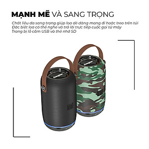 Loa Bluetooth kèm pin sạc dự phòng Energizer BTS-103BK, Hỗ trợ chức năng Rảnh tay, FM, thẻ Micro SD, USB, AUX - Hàng chính hãng