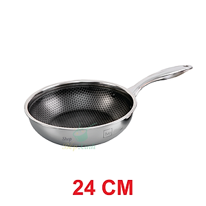 Bộ nồi chảo quánh inox FiveStar Plus 5 chiếc 3 lớp đáy liền inox 304 nắp kính, bảo hành 25 năm