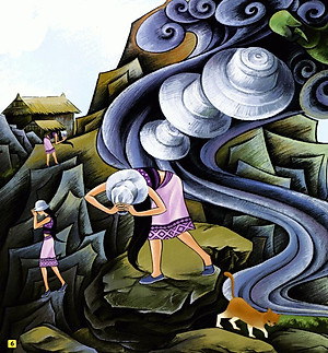 Sách Những Câu Chuyện Thú Vị Giáo Dục Trẻ - Câu Chuyện Về Làng Hoa Hướng Dương (Song Ngữ Anh - Việt)