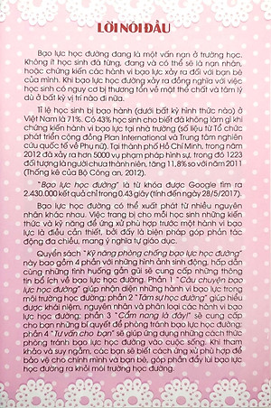 Kỹ Năng Phòng Chống Bạo Lực Học Đường