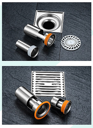 Phụ kiện Ngăn mùi nhà tắm - INOX 304 lắp thoát sàn chống mùi hôi ngăn vi khuẩn trào ngược lên – DH2011