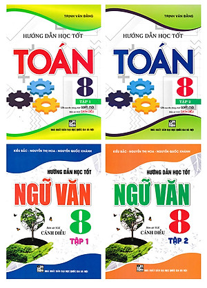 Combo Hướng Dẫn Học Tốt Toán 8 + Hướng Dẫn Học Tốt Ngữ Văn 8 (Bám Sát SGK Cánh Diều) (Bộ 4 Cuốn)_HA