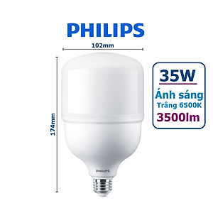 Bóng đèn Philips TrueForce Essential LED HB MV E27 - Ánh sáng Trắng, Hiệu suất chiếu sáng cao, Tiết kiệm điện, Chất lượng ánh sáng hoàn hảo - Hàng Chính Hãng