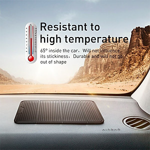 Tấm Lót Dán Giữ Điện Thoại Trên Xe Hơi Chất Liệu Cao Su Nano Siêu Dính Siêu Chắc - Hàng Chính Hãng Baseus