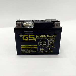 Bình Ắc quy khô GS GTZ5S E 3,5Ah Wave RS Rsx Rsv S, Nouvo456, Airblade110, Hayate X-Bike SKY Exciter Luvias Cub
