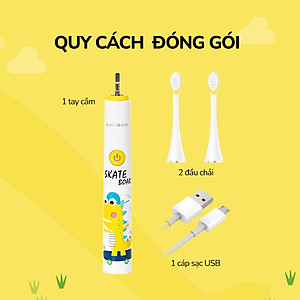 Bàn chải đánh răng điện cho bé LocknLock ENR226WHT-5V, 1.5W - Màu trắng