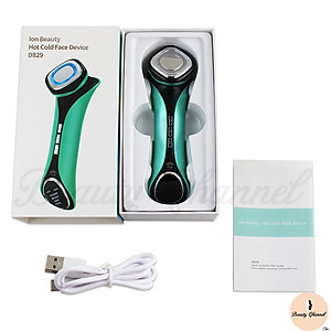 Máy Massage Mặt Chăm Sóc Làm Đẹp Da Nóng - Lạnh - EMS - Dưỡng Ẩm Giúp Da Săn Chắc - Mịn Màng - Thu Nhỏ Lỗ Chân Lông Kèm Máy Massage Mắt Giảm Mỏi Mắt Giảm Quầng Thâm