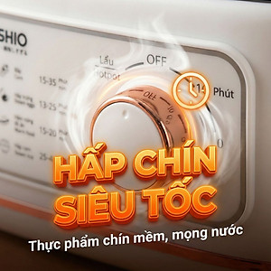 Nồi lẩu hấp thủy nhiệt Mishio MK382 khay hấp inox 304 - Hàng chính hãng