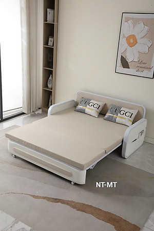 Giường Sofa, Sofa Giường Gấp Gọn Thành ghế Thông Minh 2 trong 1 Tundo Tặng Đệm Và Gối