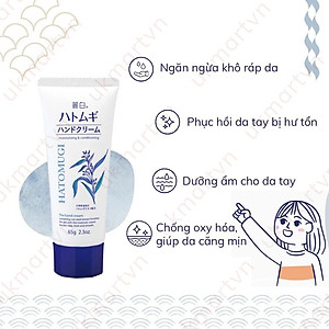 Kem Dưỡng Da Tay Hatomugi The Hand Cream (Tuýp 65g)