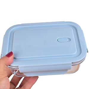 Hộp Cơm Thủy Tinh Cao Cấp 3 Ngăn Chịu Nhiệt Có Nắp Dung Tích 1000ml