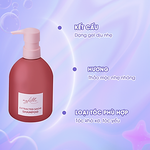 Dầu Gội myKella Làm Sạch, Phục Hồi Tóc Chiết Xuất Sacha Inchi  300ml