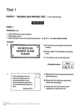 Cambridge Preliminary English Test 3 Student's Book with Answers Reprint Edition