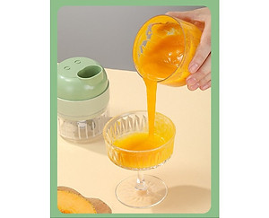 Máy xay mini cầm tay 3 trong 1 (máy xay nghiền tỏi ớt, rau củ, sinh tố;, máy nạo gọt hoa quả; máy cắt sợi, thái lát đồ ăn) dễ dàng vệ sinh - Chính hãng MINIIN (Giao màu ngẫu nhiên)