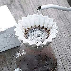 Giấy lọc 50 tờ hình tròn Wave cho phễu kalita 155 185 ORIGAMI