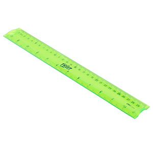 Thước kẻ nhựa dẻo EcoPVC 30cm Deli - Màu ngẫu nhiên - 1 cây - E6209