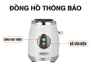 Máy Xay Sinh Tố Blender Đa Năng Masuto BL399B Công Nghệ Nhật Bản Và Bình Thể Thao Masuto 600ml - Hàng Chính Hãng