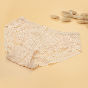 Quần lót nữ cao cấp dáng bikini cạp vừa hiện đại trẻ trung quyến rũ không xù co giãn tốt kháng khuẩn cao Luperi LU3QL713