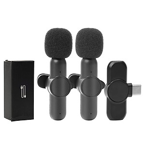 Bộ Micro Thu Âm Cài Áo Không Dây (2 Mic) Cho Điện Thoại Iphone IOS Cổng Lightning Máy Tính, Máy Ảnh Chống Ồn Dùng Quay Tiktok, Livestream, Ghi Âm, Quay Video  Thu Âm To, Tiếng Trong Veo Thích Hợp Cho 1 Hoặc 2 Người Ở Khoảng Cách Xa – Hàng Nhập Khẩu