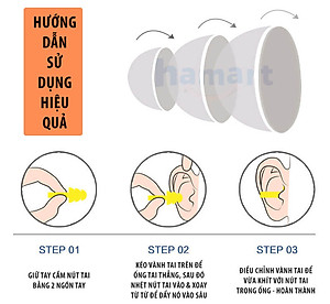 Nút Tai Chống Ồn Cách Âm Khi Ngủ Silicon Mềm Bịt Bảo Vệ Tai Chống Nước Bơi Lội Có Hộp Nhựa