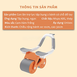 Con Lăn Trợ Lực Tập Bụng 2 Bánh Thế Hệ Mới, Dụng Cụ Plank Giảm Mỡ Bụng Tại Nhà Có Đồng Hồ, Thiết Kế Để Tay Tiện Dụng - HÀNG CHÍNH HÃNG MINIIN
