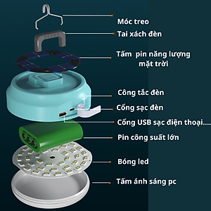 Bóng đèn led sạc tích điện thông minh không cần dây