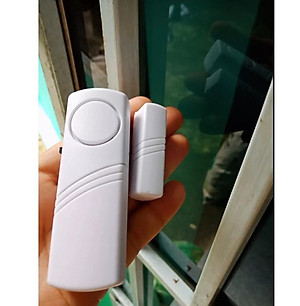 Chuông báo động chống trộm gắn cửa không dây cảm ứng từ, kêu to có công tắc, Chất lượng cao, bền bỉ - Hàng chính hãng