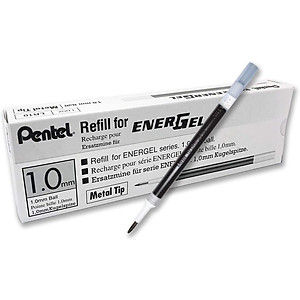 Ruột bút ký Pentel Energel LR10 ngòi 1.0mm 3 màu mực