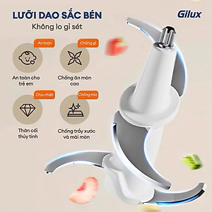 Máy Xay Thịt Đa Năng 500W, 4 Lưỡi Dao, Dung Tích 3.5L – Xay Nhanh, Tiện Lợi - HÀNG CHÍNH HÃNG MINIIN