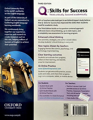 Q: Skills For Success: Intro Level: Listening and Speaking Student Book With iQ Online Practice