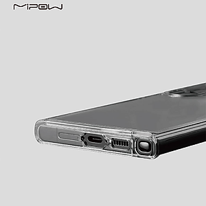 Ốp lưng trong suốt chống ố vàng cho Samsung Galaxy S25 Ultra, Mipow Tempered Transparent (Bayer Germany)_ Hàng Chính Hãng