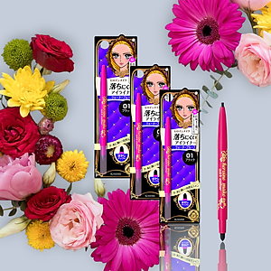 Bút Chì Sáp Kẻ Mí Mắt Không Trôi Nét Vẽ Tự NhiênDạng Xoay Màu Nâu Kissme Heroine Make