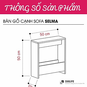 Bàn cạnh sofa SMLIFE Selma