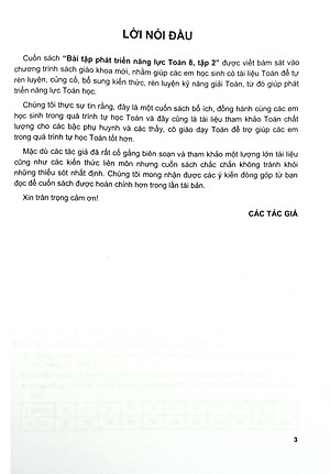 Bài Tập Phát Triển Năng Lực Toán 8 - Tập 2