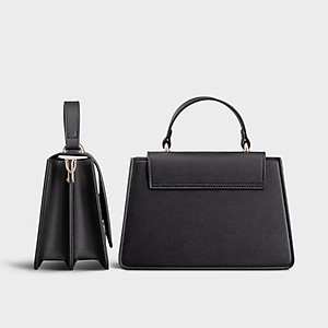 Túi Yuumy ( Thời trang nữ nắp gập phối quai xách size 20 - Túi đeo chéo da Seasand YN128 )