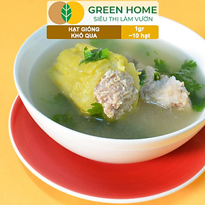 Hạt Giống Khổ Qua Greenhome, Gói 1gr~10 hạt, Dễ Trồng Quanh Năm, Nảy Mầm Cao, Thu Hoạch Nhanh, Năng Suất Cao T05