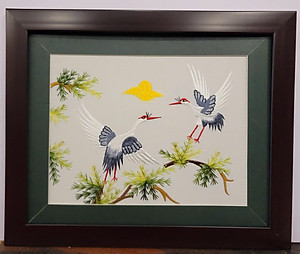 TRANH THÊU TAY -TÙNG HẠC DIÊN NIÊN