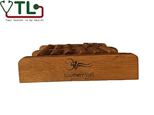 Bàn lăn chân gỗ Massage 6 hàng Miền Nam matxa huyệt đạo ( 31 x 24 x 10 cm)