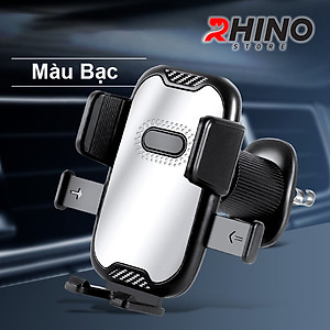 Kệ kẹp điện thoại trên ô tô Rhino KP702, giá đỡ gắn điện thoại trên điều hòa xe tiện lợi - Hàng chính hãng