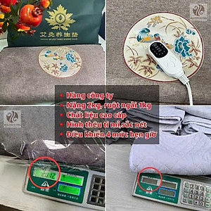 Thảm Ngải Cứu Điện, Đệm Sưởi Ngải Cứu Đông Y Nội Địa Trung Hỗ Trợ Đau Vai Gáy, Đau Lưng Nhức Mỏi Xương Khớp - TẶNG KÈM TÚI ĐỰNG HÀNG CHÍNH HÃNG MINIIN