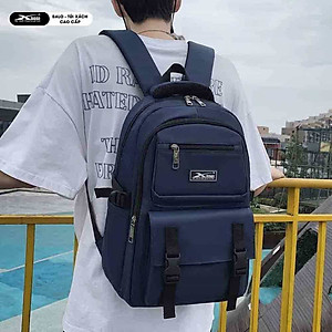 Balo Trung Học Thời Trang Cao Cấp XBags Dark Blue Xb3202 – Balo Nhiều Ngăn, Chống Nước, Đựng Laptop 15.6 Inch, Cá Tính, Trẻ Trung!