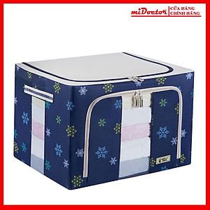 Tủ Vải Đựng Đồ Khung Thép Chịu Lực, Túi Đựng Chăn Màn Quần Áo miDoctor Tiện Lợi - Giao Màu Ngẫu Nhiên