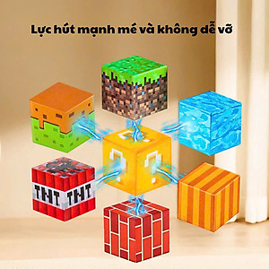 Đồ Chơi Lắp Ráp Minecraft Nam Châm Hình Khối Phát Triển Tư Duy Trẻ Em SET 50 CÁI - HÀNG CHÍNH HÃNG MINIIN