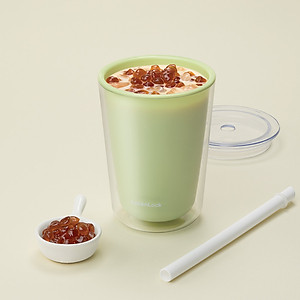 Ly nhựa 2 lớp Bubble Tea Cold Cup LocknLock HAP529 - Kèm ống hút - Dung tích 720ml