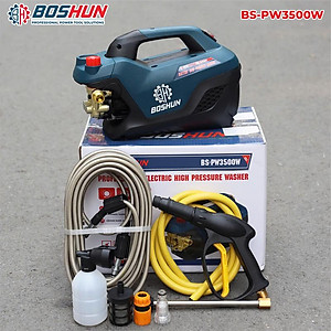 Máy Rửa Xe Chỉnh Áp BOSHUN BS-PW3500W, Công Suất 3500W, Có Chỉnh Áp, Dây Xịt Dài 15M