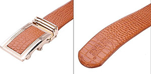 Bộ Ví & Thắt Lưng Nam Vân Cá Sấu Huy Hoàng HT2119-HT4113 (23 x 11,5 cm) - Da Bò