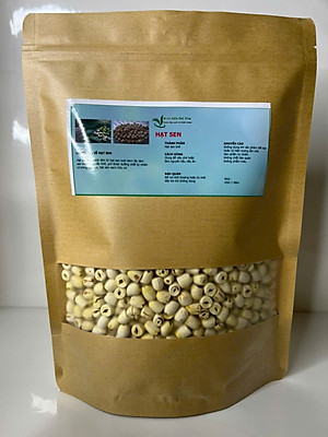Hạt sen sấy khô - Sản phẫm hữu cơ - Gói 500gr