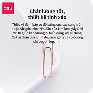 Ghim Vòng Deli - Mạ Vàng Hồng - 160 Chiếc /1 Hộp - 78510